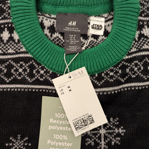 H&M The Child Mandalorian Ugly Christmas Sweater - Picture 4 of 4